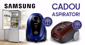 La procurarea frigiderului  Samsung beneficiați de cadou aspirator!
