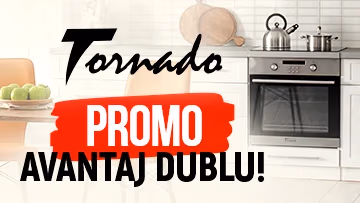 La procurarea seturi de tehnică încorporabilă Tornado 500 lei cadou!