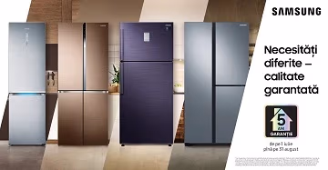 5* ani de garanție pentru frigiderele Samsung