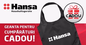 Geanta pentru cumpărături cadou la procurarea tehnicii HANSA!