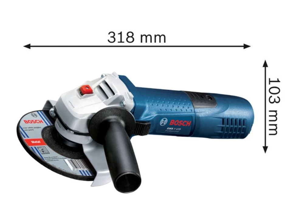 Угловая шлифмашина Bosch GWS 7-125, 0601388102 block specification img 2