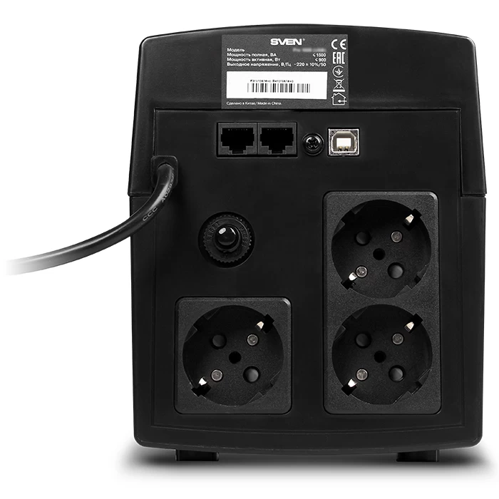 Sursa de curent continuu (UPS) Sven Pro 1500 (LCD, USB) block specification img 2