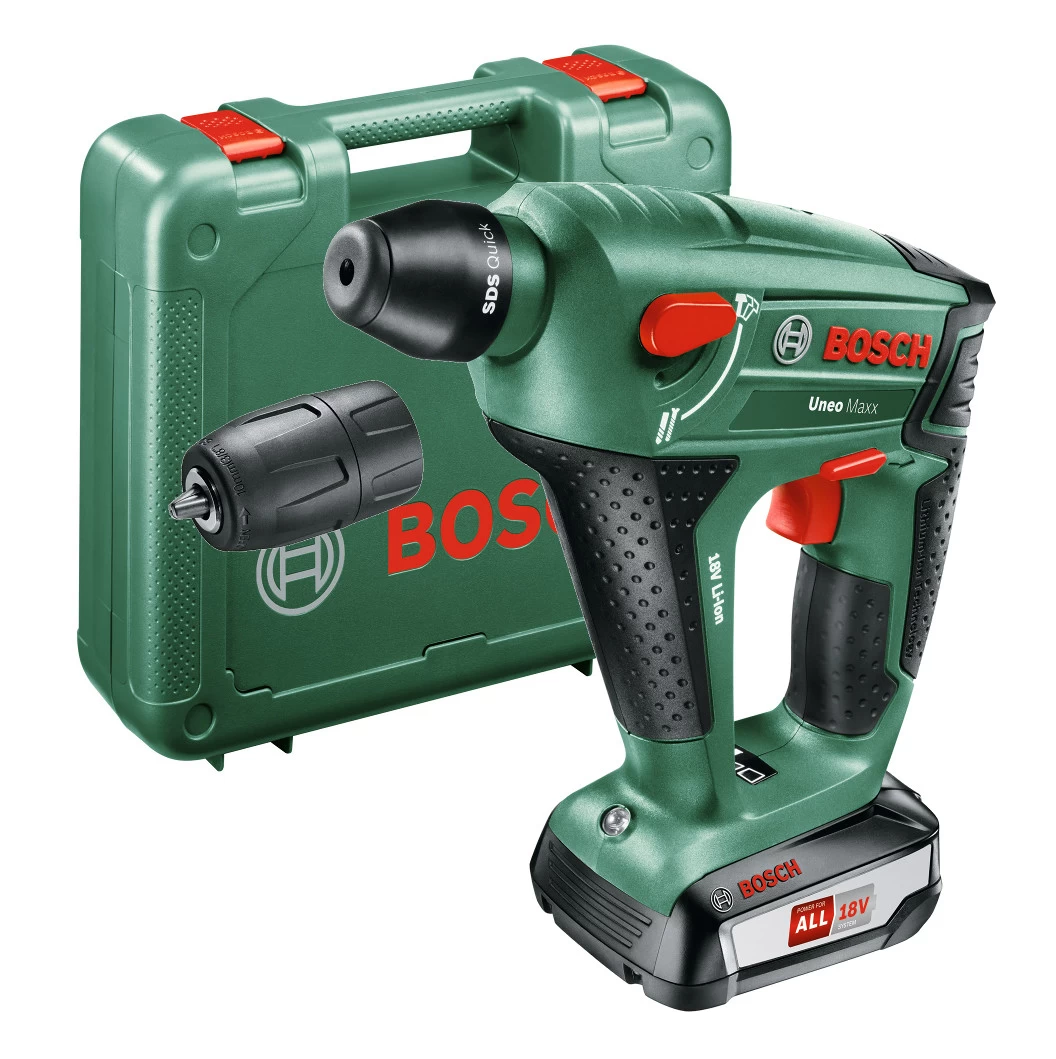 Ciocan rotopercutor acumulator Bosch UNEO Maxx 18V 1x2.5Ah, 060395230F block specification img 1