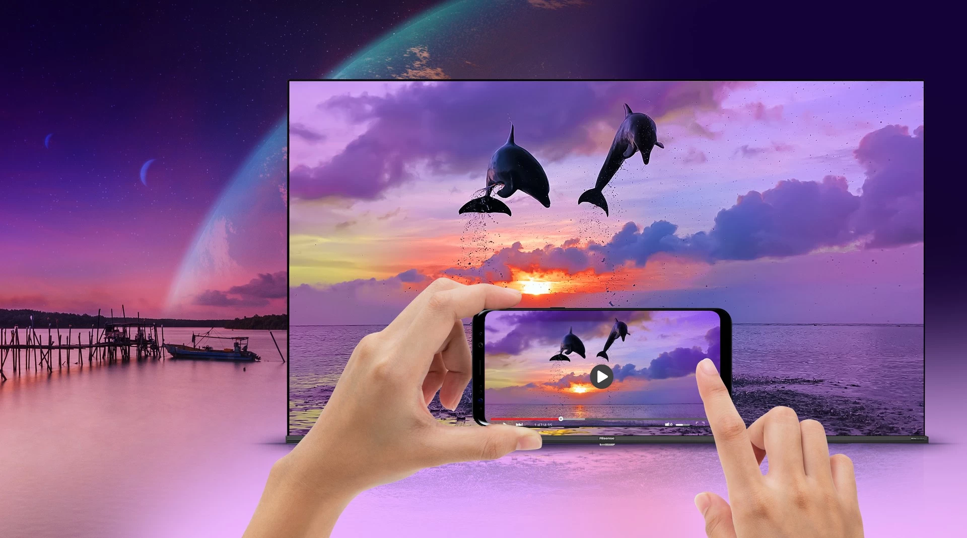 QLED телевизор Hisense 50E7KQ block specification img 11