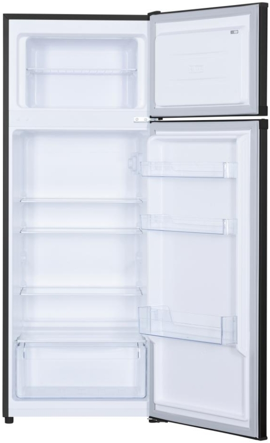 Frigider cu doua usi Heinner HFH2206BKE++ / 206 l / 143 cm / E / Negru photo 3