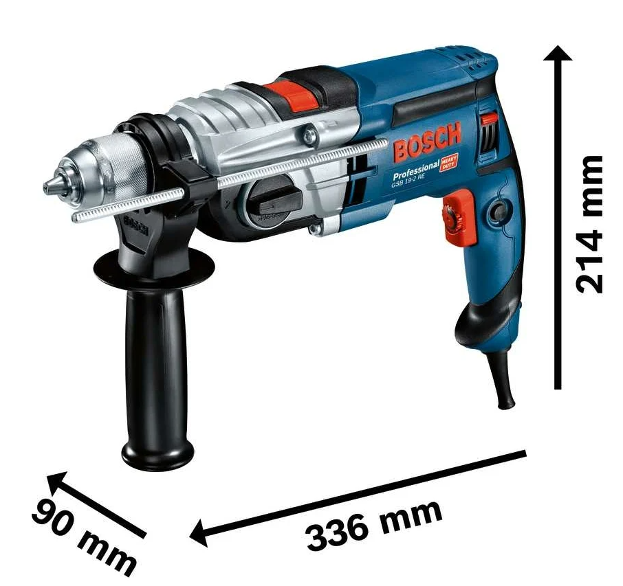 Дрель ударная Bosch GSB 19-2 RE, 060117B500 photo 2