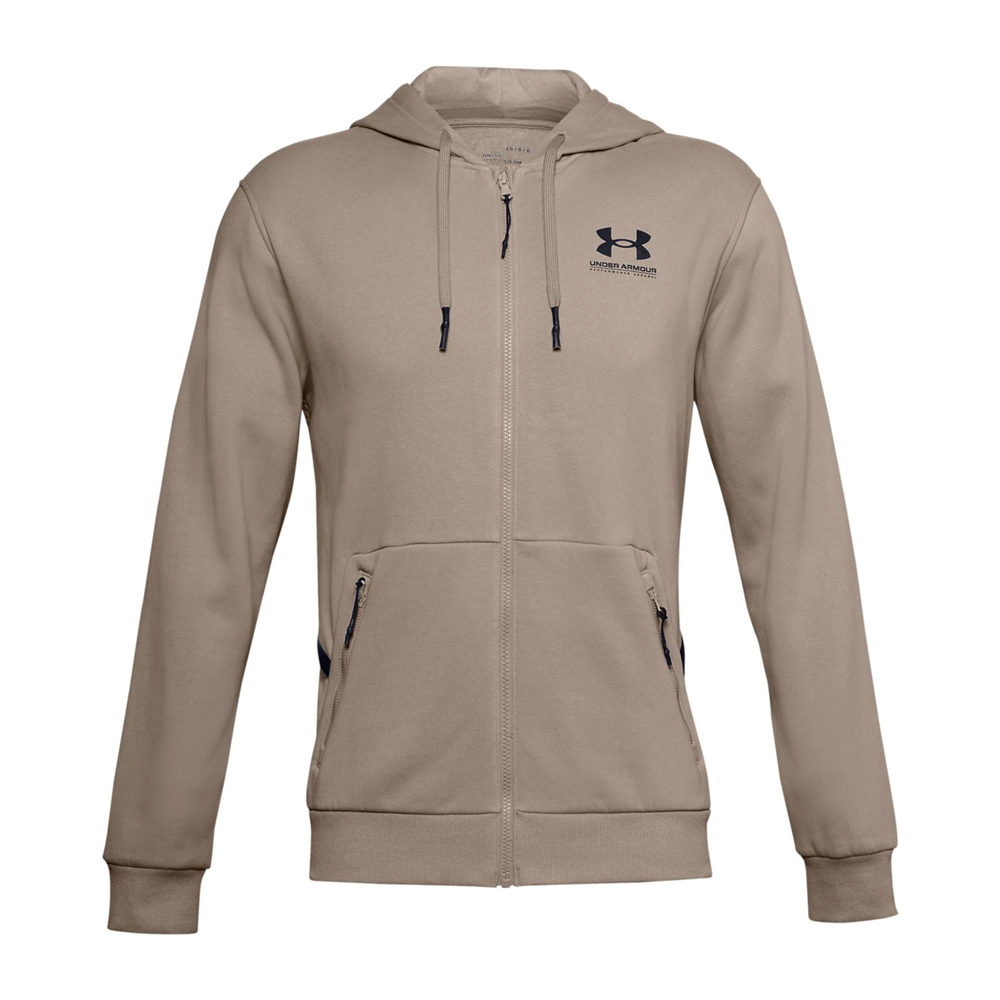 Hanorac pt bărbați Under Armour UA Rival Fleece AMP FZ HD L Bej photo 1