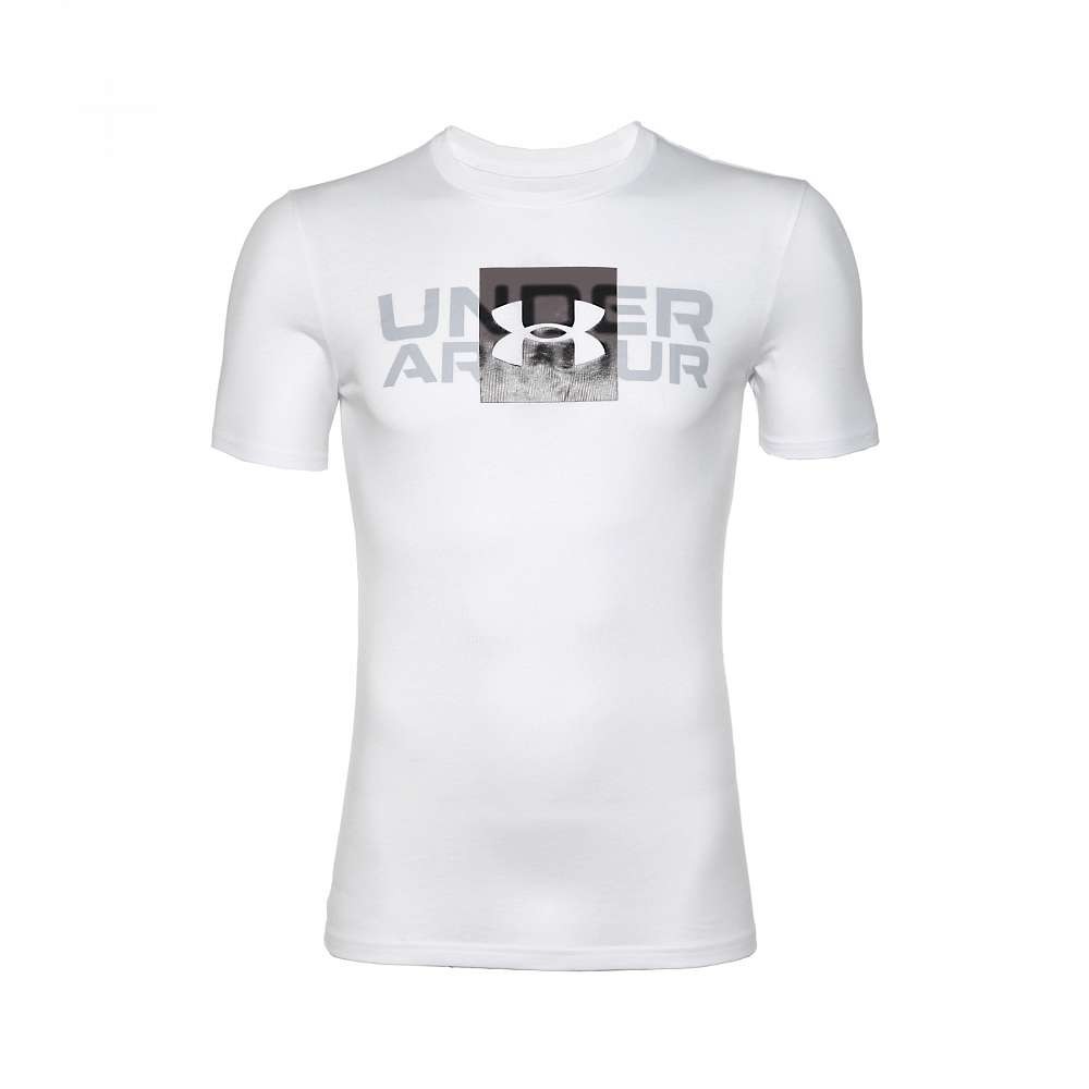 Tricou bărbătesc Under Armour UA BOX LOGO WORDMARK SS L Alb photo 1 Tricou bărbătesc Under Armour UA BOX LOGO WORDMARK SS L Alb photo 1