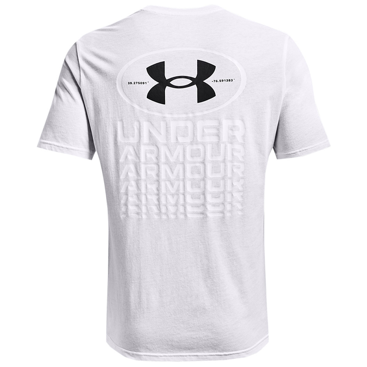 Футболка мужская Under Armour UA REPEAT BRANDED SS L Белый photo 2