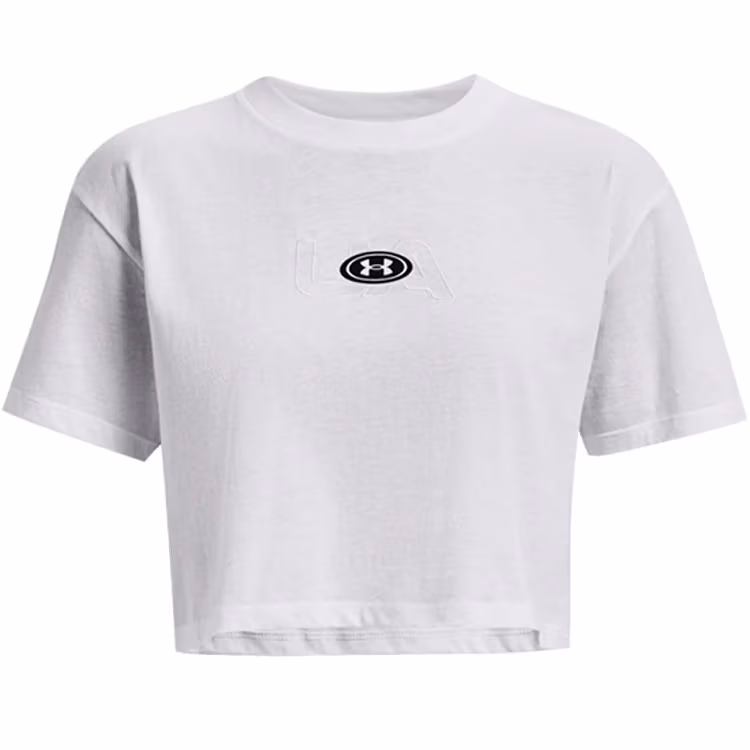 Tricou Under Armour UA W BRANDED LOGO CROP SS