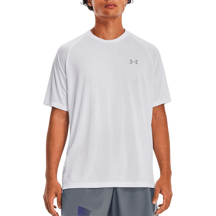 Tricou bărbătesc Under Armour UA M TECH REFLECTIVE SS S Alb photo 3