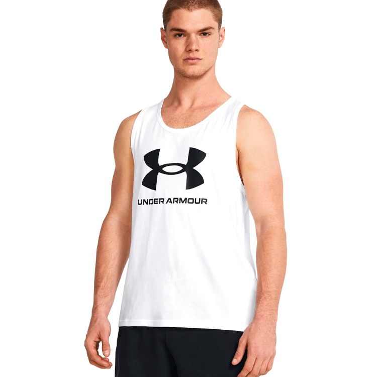 Майка для мужчин Under Armour UA SPORTSTYLE LOGO TANK L Белый photo 3