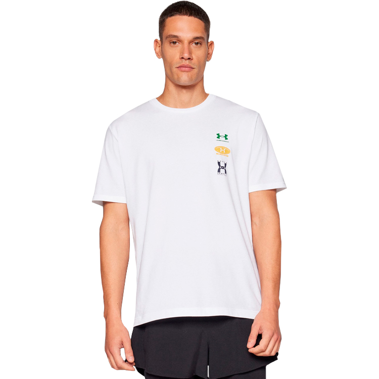 Tricou bărbătesc Under Armour UA M 60/40S EVOL LOGO SS L Alb photo 3