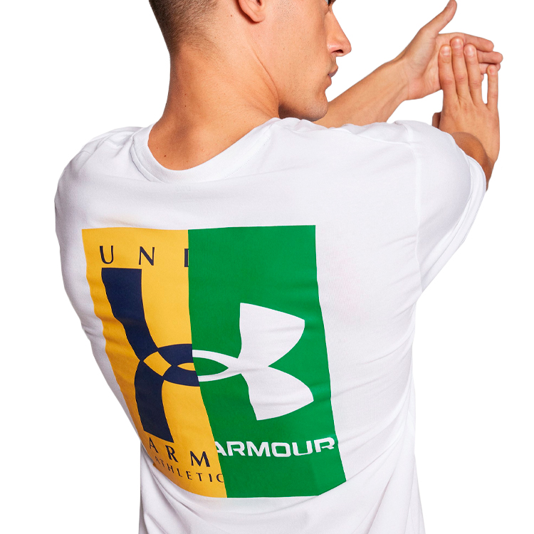 Tricou bărbătesc Under Armour UA M 60/40S EVOL LOGO SS L Alb photo 4