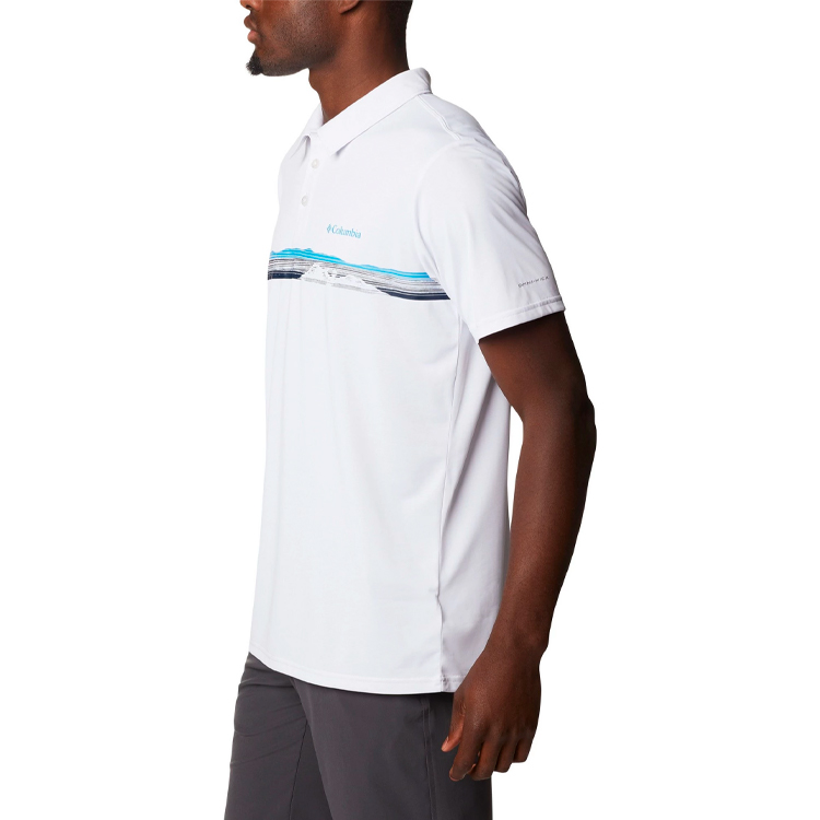  Polo pt bărbați Columbia Hike Novelty Polo S Alb  photo 2