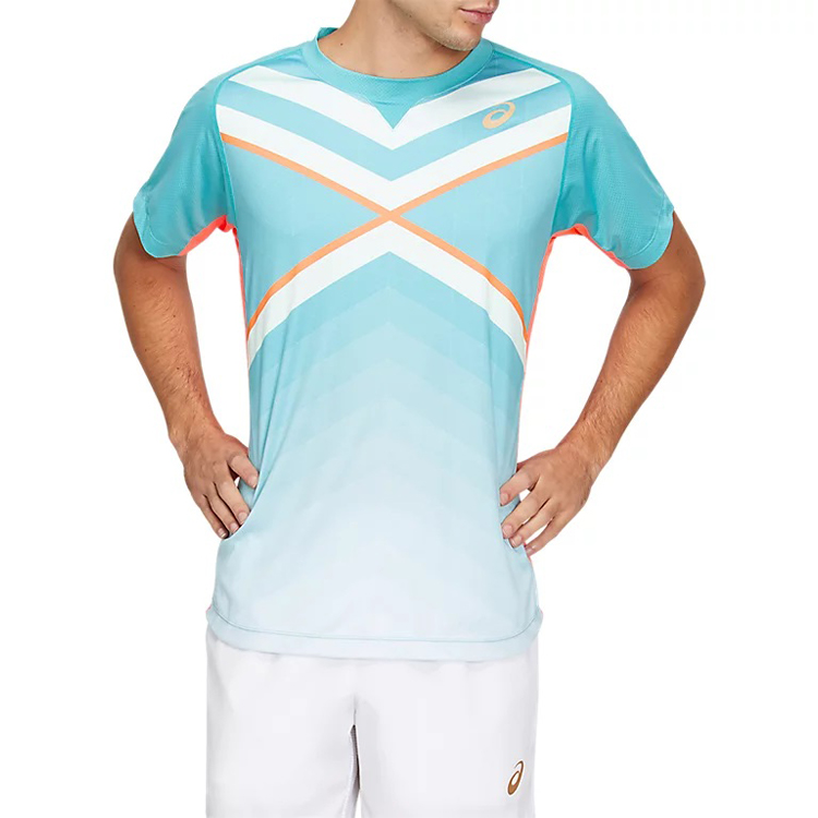 Tricou bărbătesc Asics TENNIS M GPX TEE TECHNO CYAN L Albastru photo 2