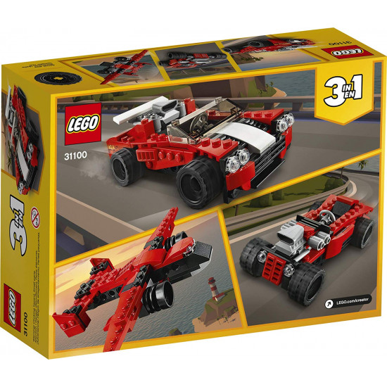 Constructor Lego Creator Sports Car 31100 de la 6+ ani photo 1 Constructor Lego Creator Sports Car 31100 de la 6+ ani photo 1