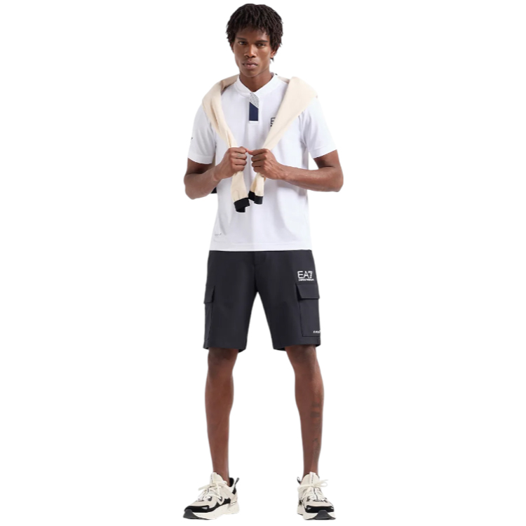  Polo pt bărbați EA7 EMPORIO ARMANI POLO S Alb  photo 2
