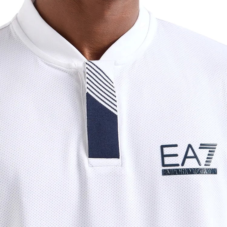  Polo pt bărbați EA7 EMPORIO ARMANI POLO S Alb  photo 5