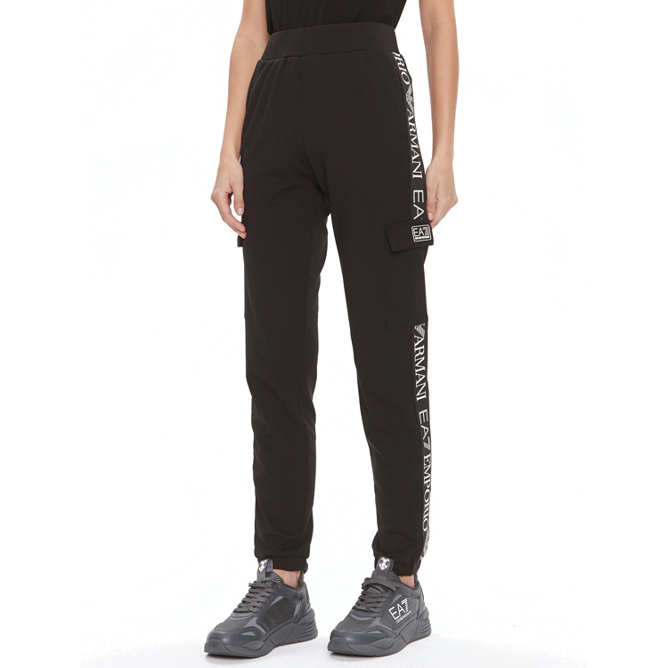 Брюки EA7 EMPORIO ARMANI PANTALONI L Черный Женский photo 5