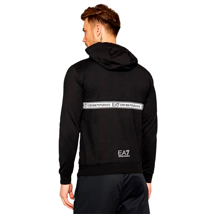 Hanorac pt bărbați EA7 EMPORIO ARMANI SWEATSHIRT EA7 S Negru photo 4