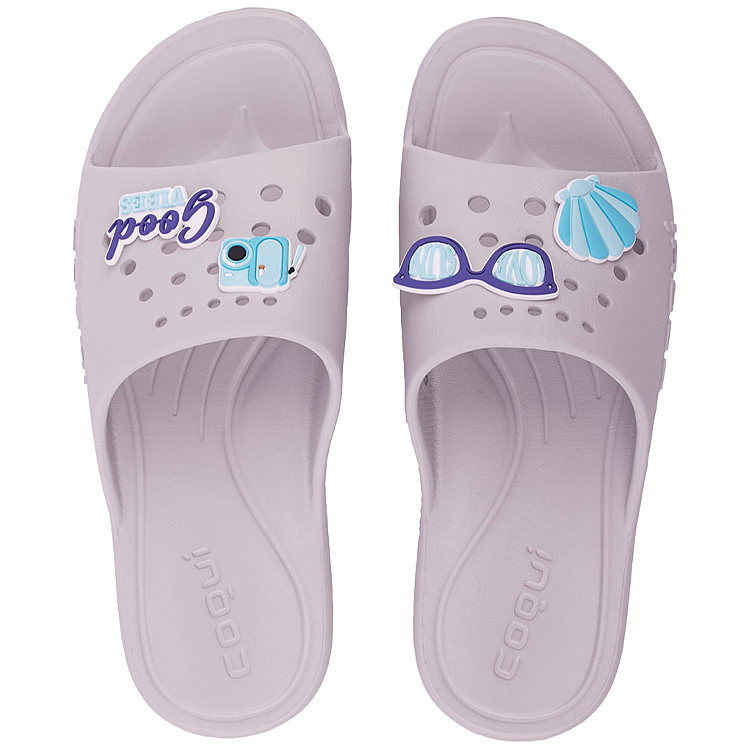 Slapi COQUI Slippers LONG + Amulet pt Femei / 36 / Gri photo 3