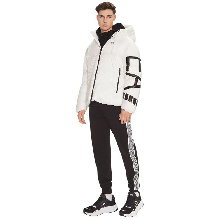 Geacă pt Barbati EA7 EMPORIO ARMANI PADDED JACKET WITH HOOD XS Alb photo 2