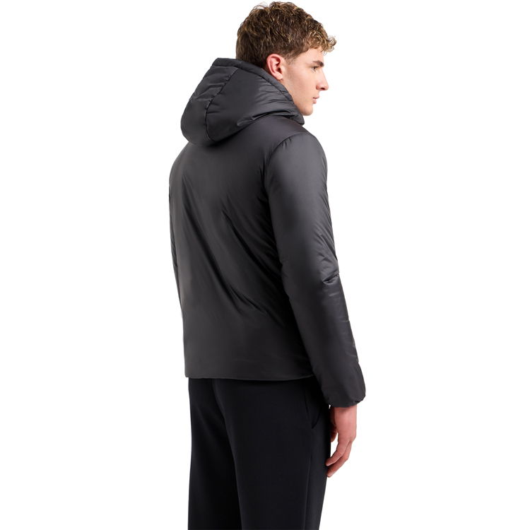 Geacă pt Barbati EA7 EMPORIO ARMANI TECHNICAL FABRIC PADDED JACKET WITH HOOD XL Negru photo 4