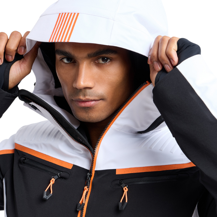 Geacă pt Barbati EA7 EMPORIO ARMANI TECHNICAL SKI JACKET IN PROTECTUM7 M Negru-alb photo 5