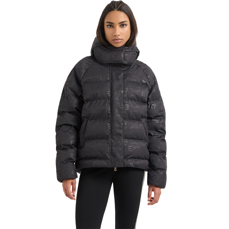 Scurta EA7 EMPORIO ARMANI BOMBER JACKET WITH HOOD XXS Negru Femei photo 3