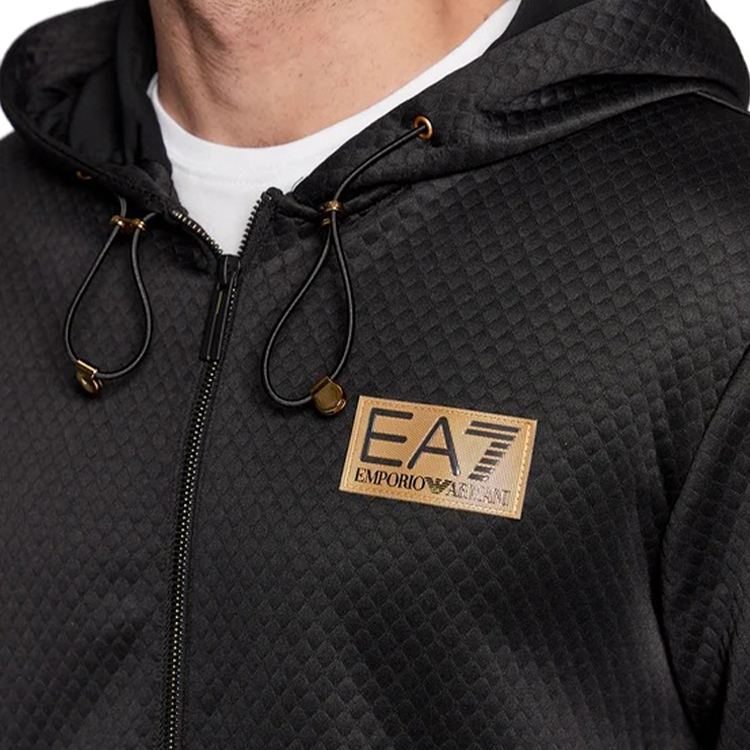 Hanorac pt bărbați EA7 EMPORIO ARMANI SWEATSHIRT S Negru photo 6