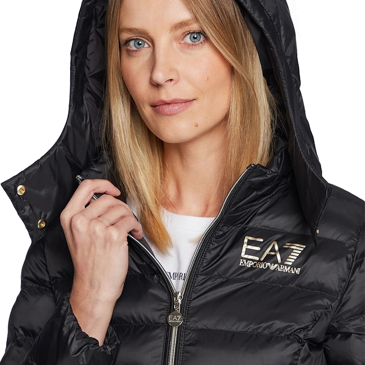 Scurta EA7 EMPORIO ARMANI CABAN COAT XS Negru Femei photo 3