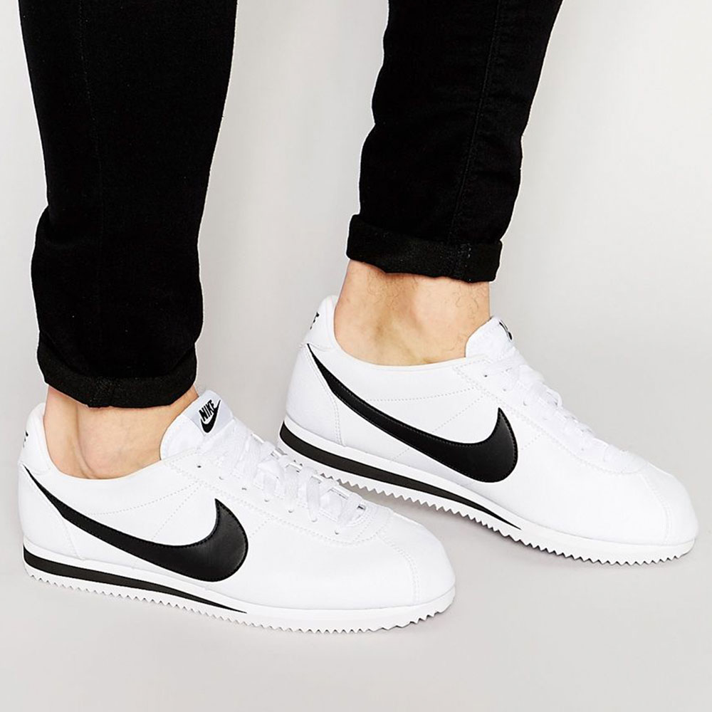 Кроссовки Nike CLASSIC CORTEZ LEATHER / Мужской / 40.5 / Белый/Черный photo 5