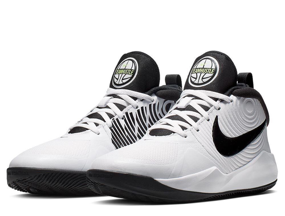 Кроссовки Nike TEAM HUSTLE D 9 GS / Мужской / 35.5 / Белый/Черный photo 2