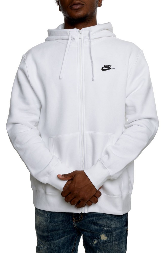 Мужская Толстовка Nike M NSW CLUB HOODIE FZ BB M Белый photo 2