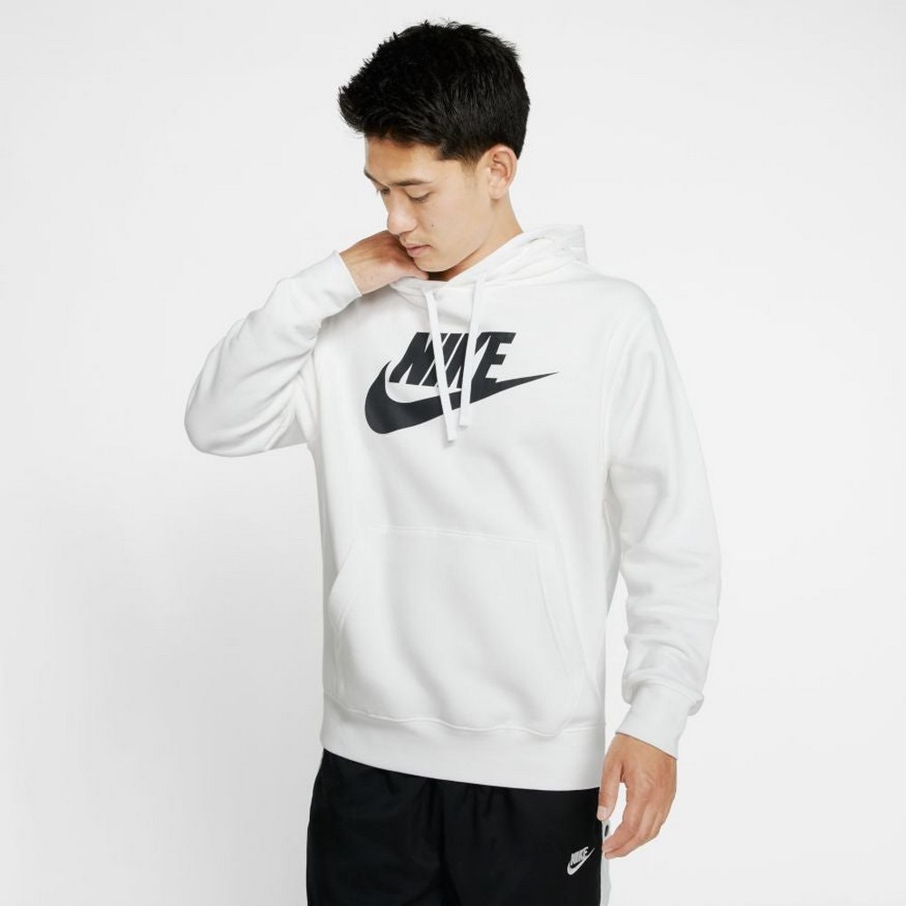 Мужская Толстовка Nike M NSW CLUB HOODIE PO BB GX 2XL Белый photo 2