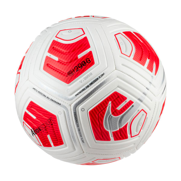 Minge fotbal Nike CU8062-100 / Marimea 5 / Alb-rosu photo 1 Minge fotbal Nike CU8062-100 / Marimea 5 / Alb-rosu photo 1