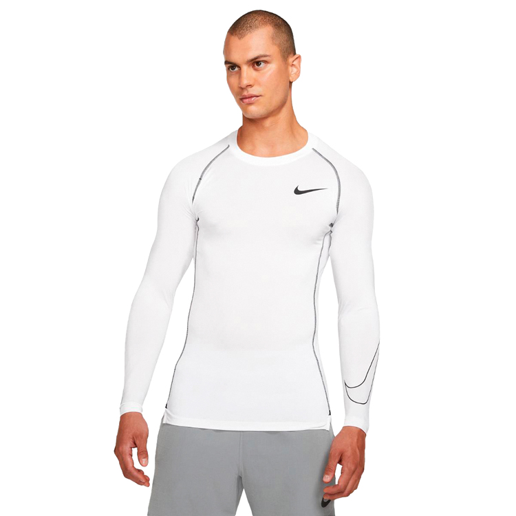 Hanorac pt bărbați Nike M NP DF TIGHT TOP LS L Alb photo 2