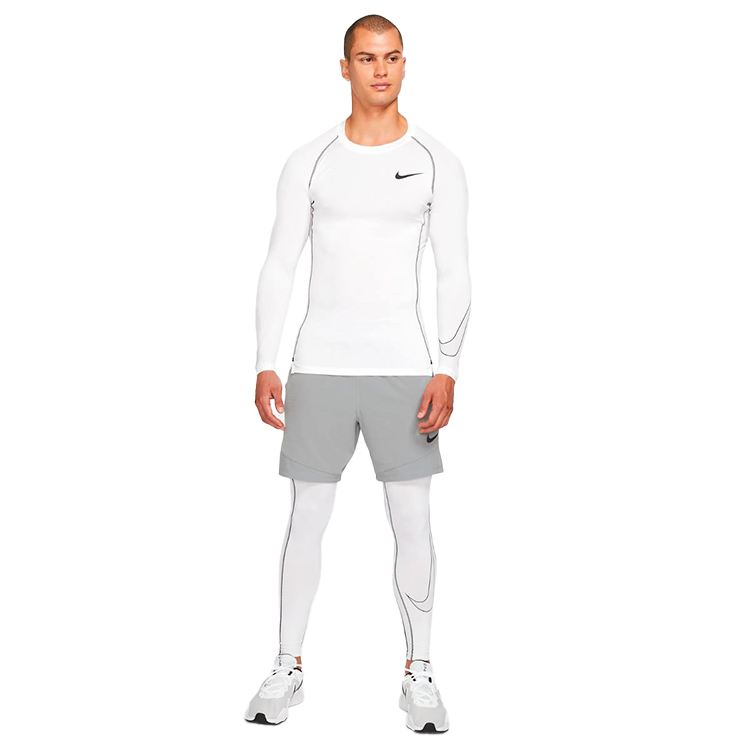 Hanorac pt bărbați Nike M NP DF TIGHT TOP LS L Alb photo 3