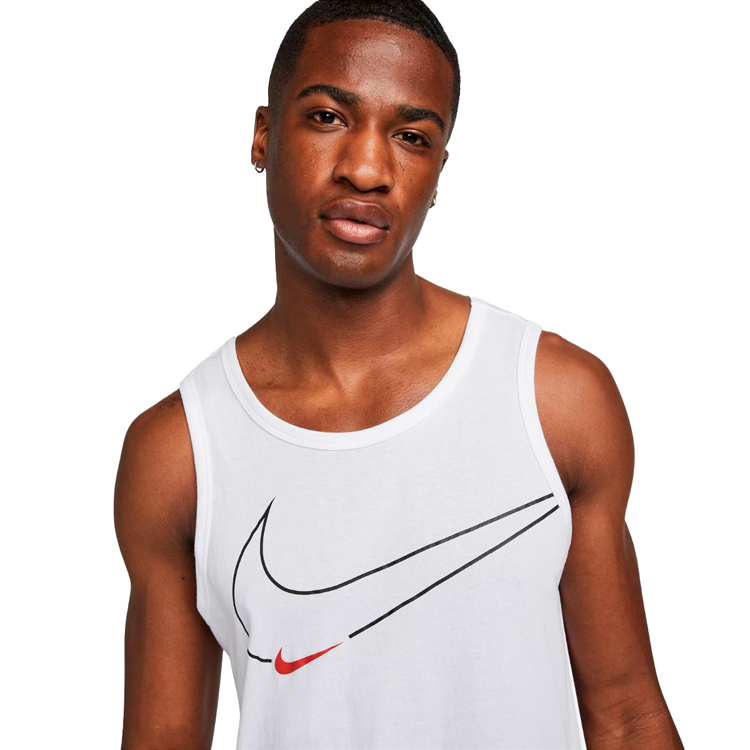 Maiou pt Barbati Nike M NK DF TANK 6/1 GFX M Alb photo 4