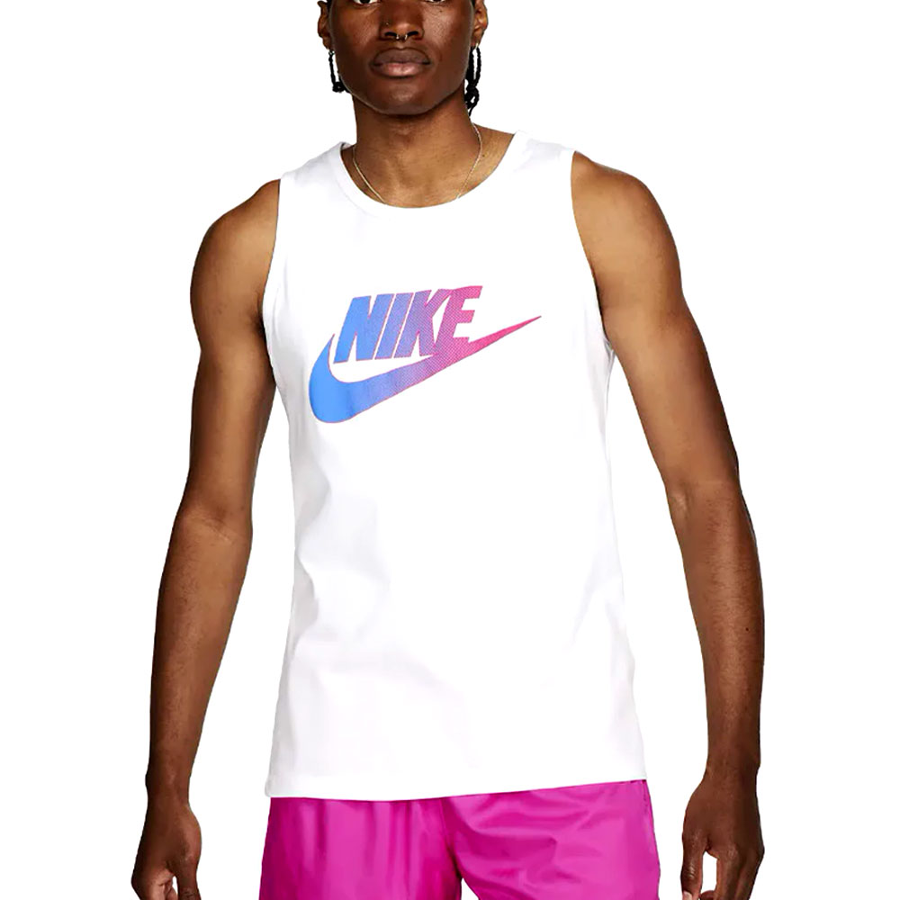 Maiou pt Barbati Nike M NSW 3MO SSNL BRNDMK TANK L Alb photo 1