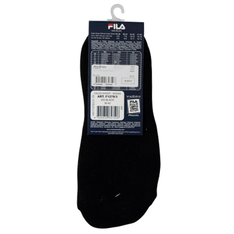 Носки Унисекс Fila GHOST SILICONE HEEL INSIDE 3 PACK 35-38 Черный photo 3
