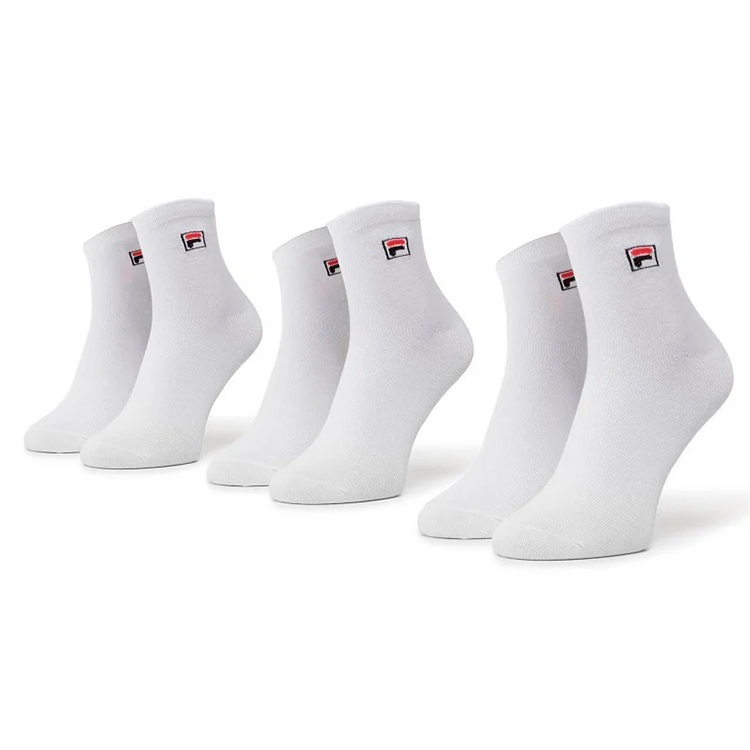 Носки Унисекс Fila QUARTER SOCKS 3 PACK 43-46 Белый photo 3