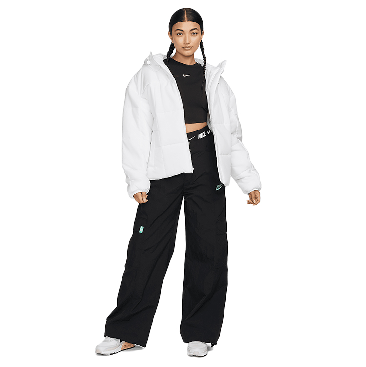 Scurta Nike W NSW ESSTL THRMR CLSC PUFFER L alb Femei photo 3