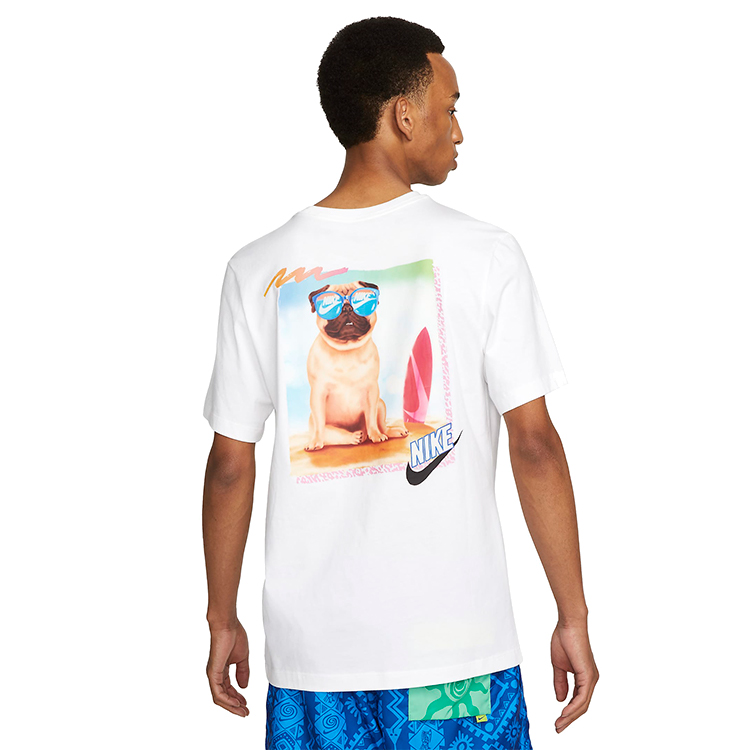 Tricou bărbătesc Nike M NSW TEE BEACH PUG LBR L Alb photo 2