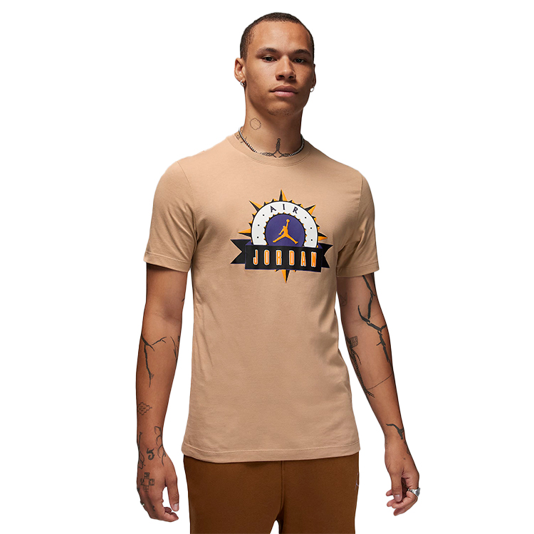 Tricou bărbătesc Nike M J FLT MVP SS CREW XL Bej photo 4
