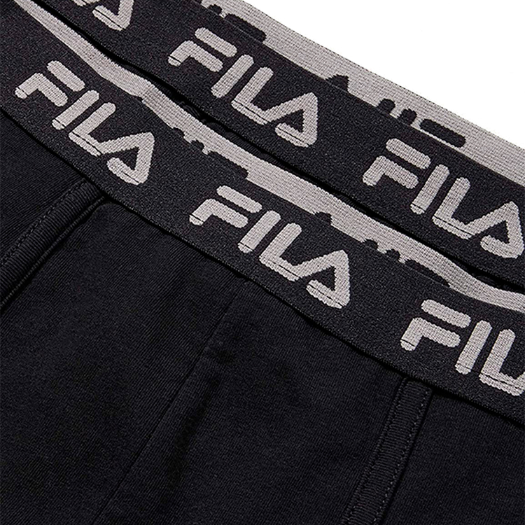 Белье Fila UW BOXER 2 PACK ELASTIC S Черный Мужской photo 3