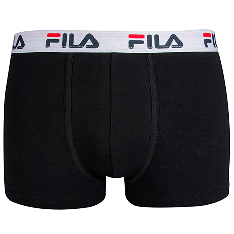 Трусы мужские боксер Fila UW MAN BOXER 2 PACK ELASTIC WITH LOGO XL Черный Мужской photo 2