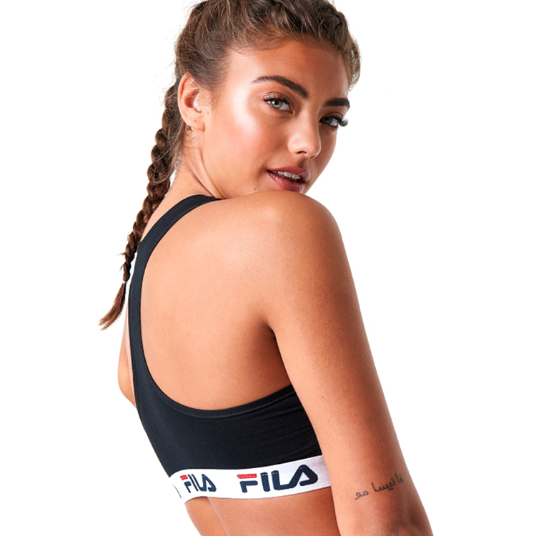 Top Fila W Bra L Negru Femei photo 3