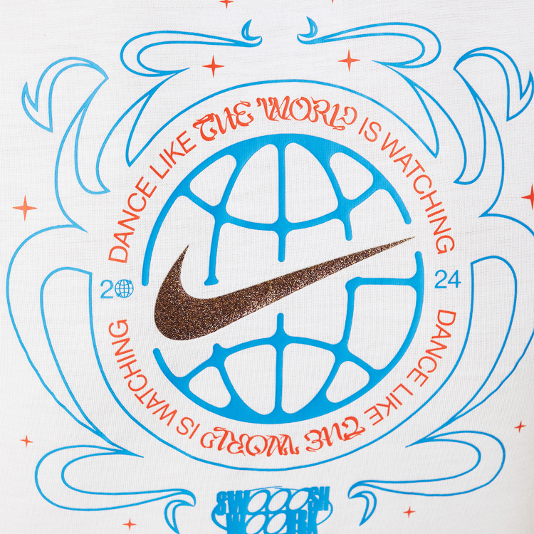 Tricou Nike WMNS NSW TEE DANCE SS OLY S Alb Femei photo 5